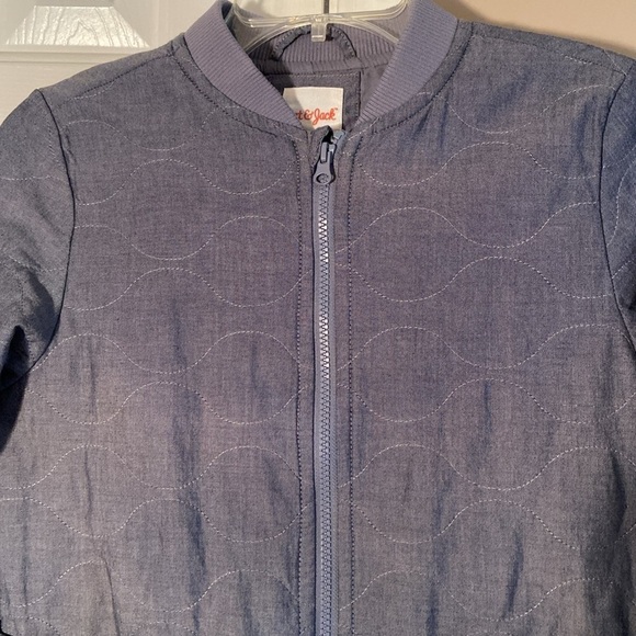 Cat & Jack Gray Quilted Unisex 100% Cotton Jacket Size Large - Picture 3 of 7